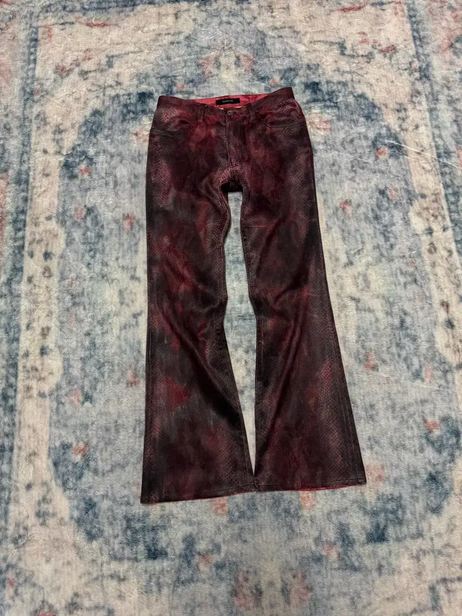 パンツ 00s archive yasuyuki ishii python pants Yasuyuki ishii archive red python boot c | 브랜드 중고거래